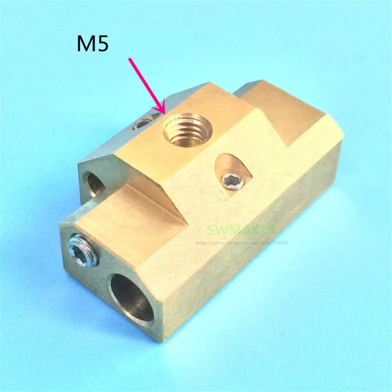 1pcs Dual Extrusion Cyclops plus brass heater block High temperature resistance for Multi Color 2 In 1 Out hotend | Компьютеры и офис