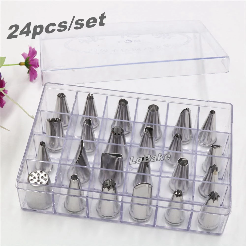 (24 шт./компл.) различные конструкции из нержавеющей стали цветок глазурь