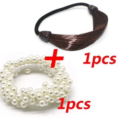 2PCS Style 19 Женская тиара, атласная лента, бант, лента для волос, резинка для волос, аксессуары для волос, прическа, ободки для девочек - Цвет: 2PCS Style 19
