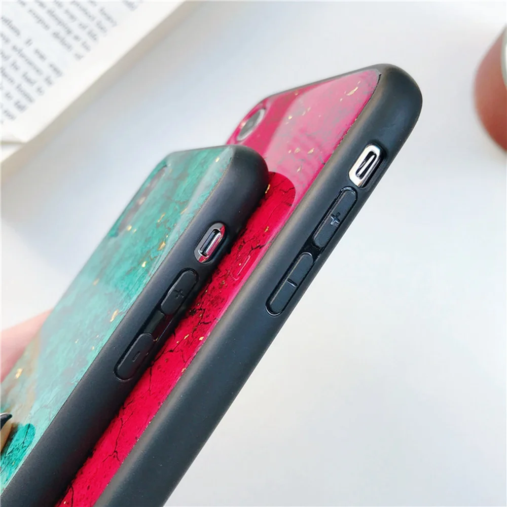 Luxury Diamond Marble Glitter Case For iPhone XS Max XR 7Plus 8Plus 6 6s Plus Holder Coque X 6S 7 8 Cover | Мобильные телефоны и