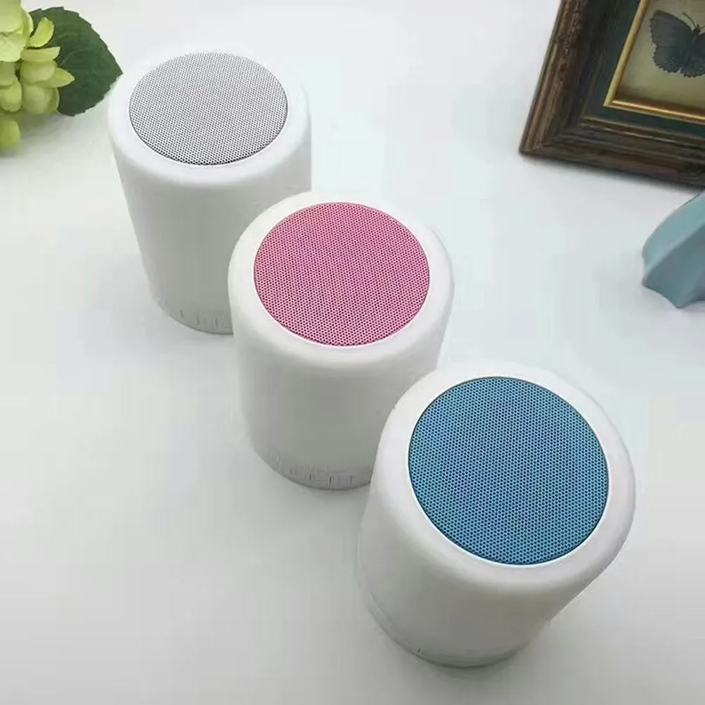 Random Color HZFCEW умная RGB Сенсорная лампа управления, Портативный Ночной светильник, bluetooth-динамик, светильник и динамик все в одном, MP3 и sd-карта palyer - Мощность в ваттах: Random Color