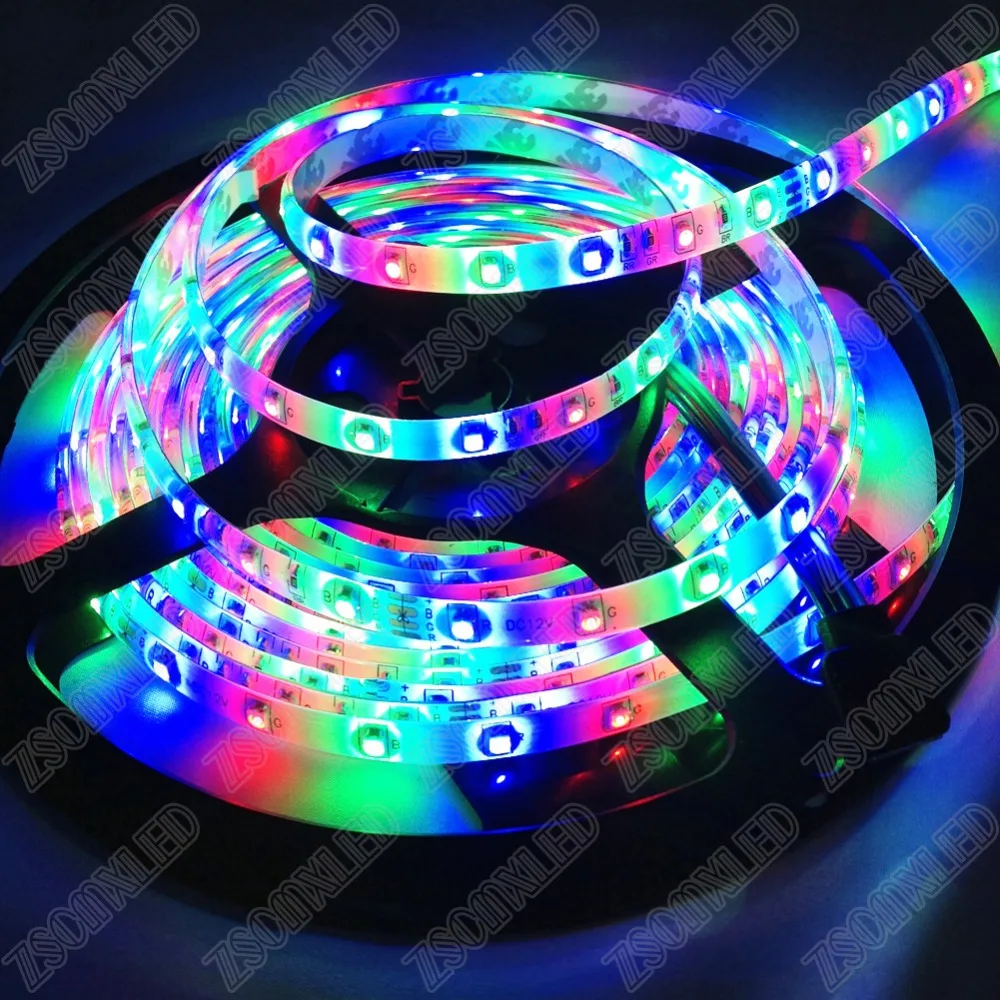 Лента светодиодная RGB водонепроницаемая 2016 SMD 3528 светодиодов/5 м в рулоне|ribbon