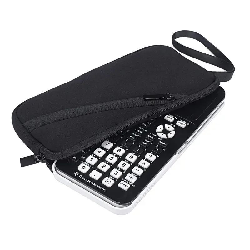 Мягкий чехол для переноски XBERSTAR для Texas instrums TI-84 83 89 Plus TI-Nspire CX/CX CAS Graphing Calculator Bag - Цвет: Black