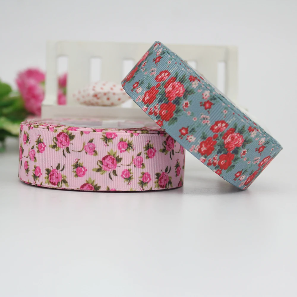 

1" Flowers grosgrain ribbon 25 mm DIY handmade Wedding decoration materials headwear Bows Party Decoration