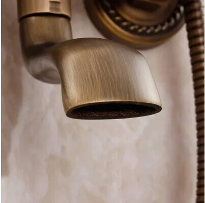 Роскошный античный душ с бронзовой отделкой смеситель для душа ванной комнаты