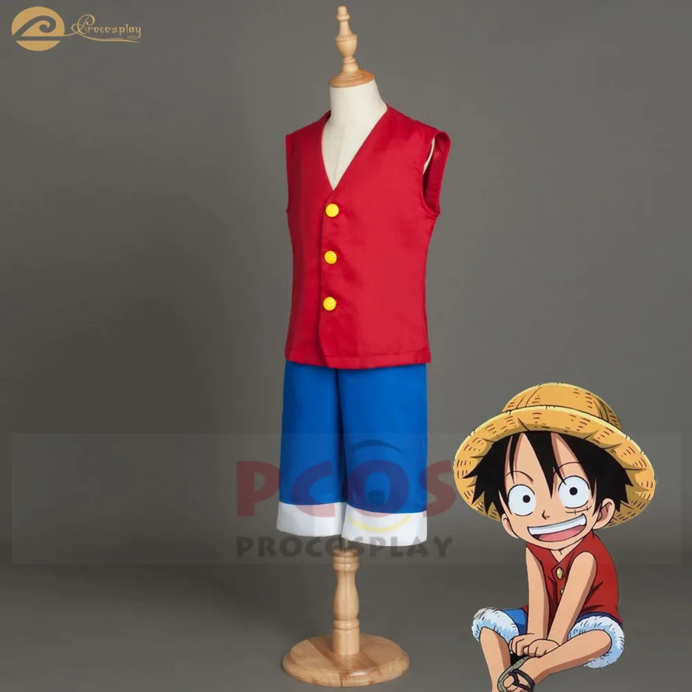 Костюм для костюмированной вечеринки с обезьянкой D Luffy соломенная шляпа пират