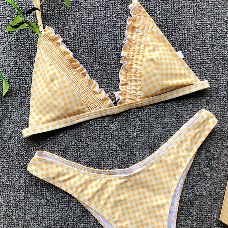 Bikinx треугольник плед из двух частей костюмы стринги Экстрим бикини микро