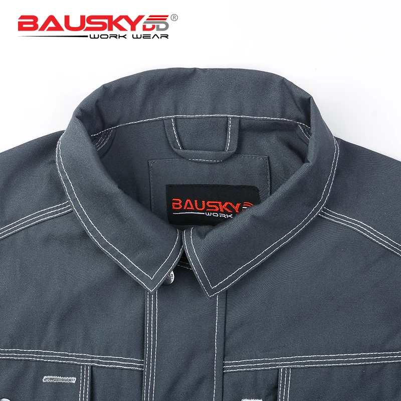 Bauskydd B212 мужские Спецодежды Куртка Мульти Карманы с длинными рукавами Рабочая