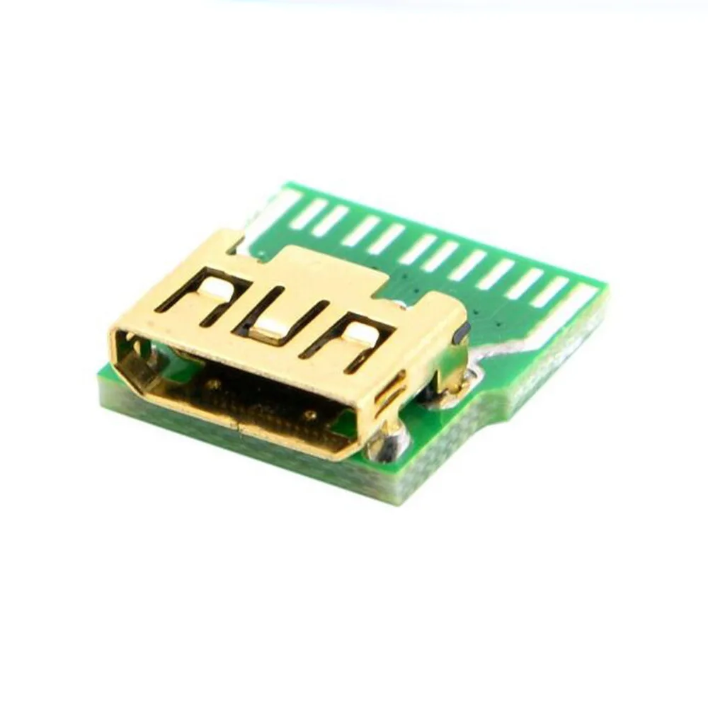С печатной платой мини HDMI тестовый женский разъем гнездо|hdmi female|mini hdmi femalesocket |