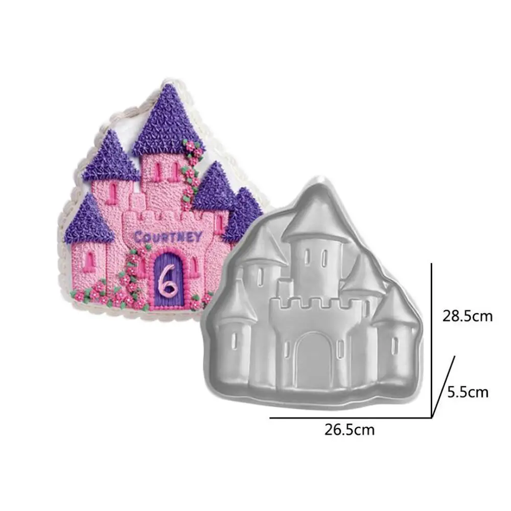 Молд замок украшения торта алюминиевый противень для выпечки сплава резак