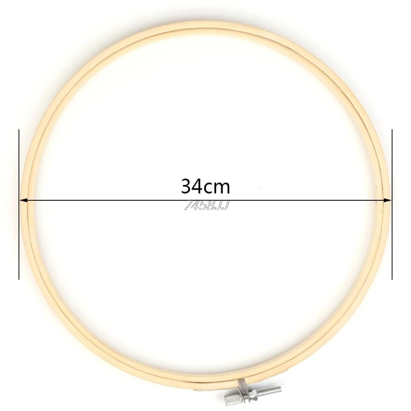 13/15/18/21/23/26/30/34cm Embroidery Hoops Frame Set Bamboo Wooden Hoop Rings for DIY Cross Stitch Needle Craft Tools | Дом и сад