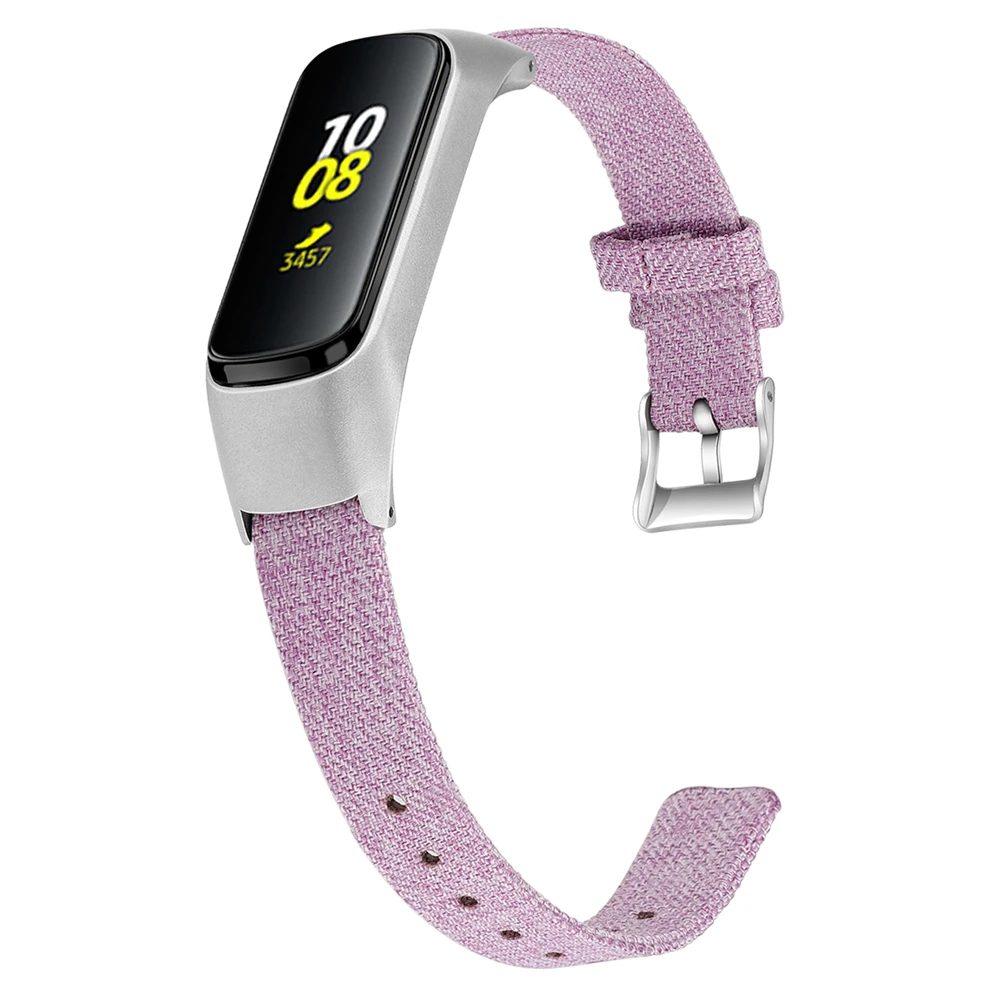 Сменный Браслет ремешок для samsung Galaxy Fit-e смарт-браслет холщовый ремешок для часов браслет из нержавеющей стали с пряжкой спортивные ремешки