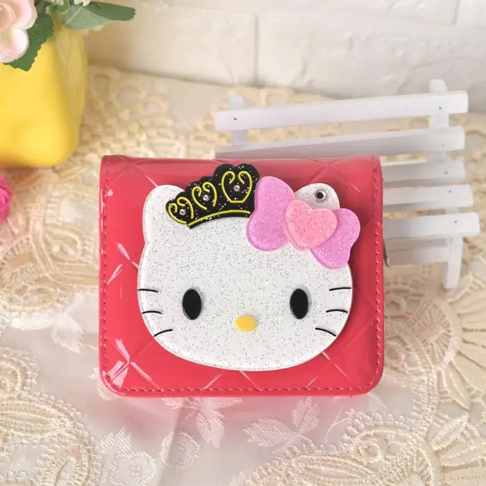 Женские кошельки с рисунком hello kitty, кожаный кошелек hello kitty, кошелек для девушек, клатч, женские вечерние кошельки - Цвет: 16