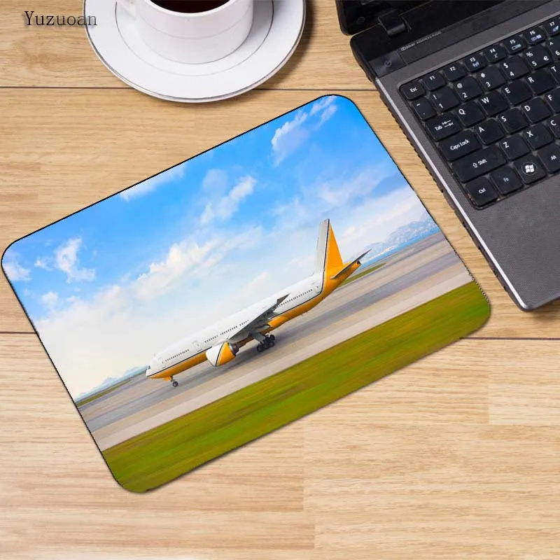 Коврик для мыши Yuzuoan Airplane In The White Clouds коврик модный компьютерный ноутбук игровые