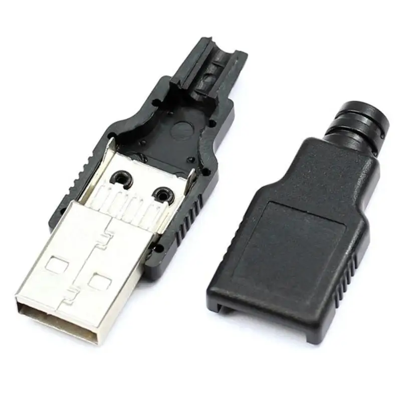 Тип A входящий штекер USB 4 Pin штекера разъем с резиновым шлангом карточная коробка