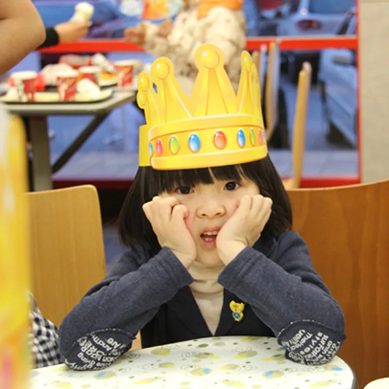 10 шт. Регулируемый Бумага празднование Корона Форма участник шляпу День рождения