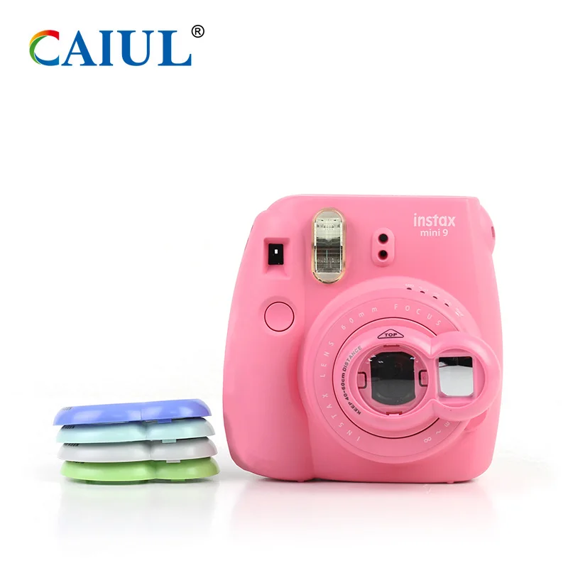 CAIUL mini close up lens for Fujifilm instax mini8 mini9 mini7S instant camera UV filter with зеркало съемки