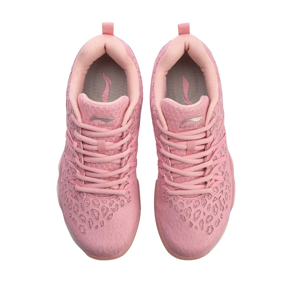 Li Ning Для женщин Туманность обучение бадминтону туфли &quotдышащая&quot Поддержка