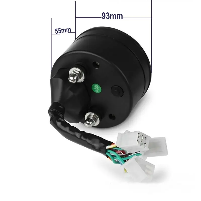12В светодиодный одометр мотоцикла велосипедный Спидометр цифровая Подсветка