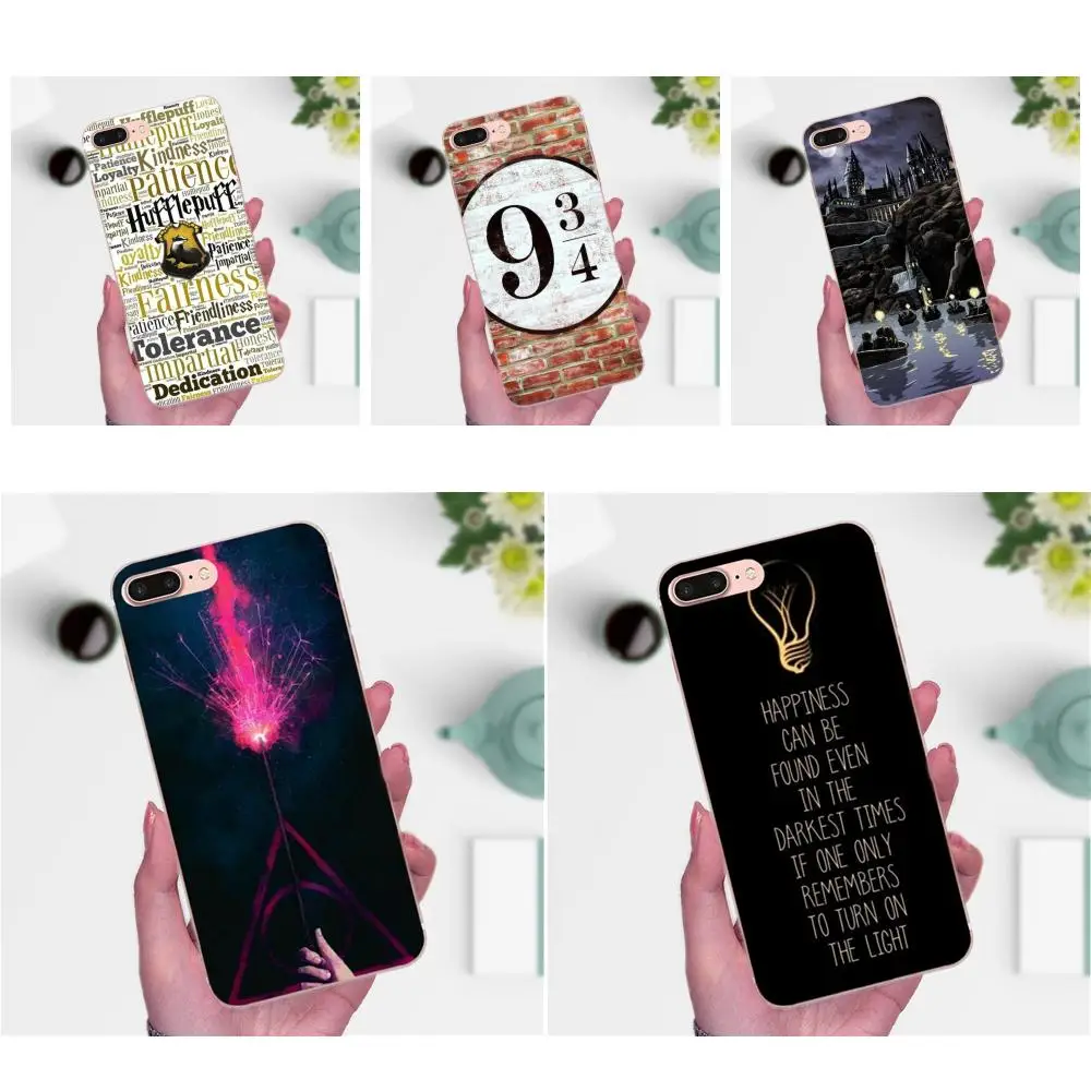Чехлы из ТПУ для Galaxy A3 A5 A7 On5 On7 2015 2016 2017 Grand Alpha G850 Core2 Prime S2 I9082 Hufflepuff Hogwarts Harry