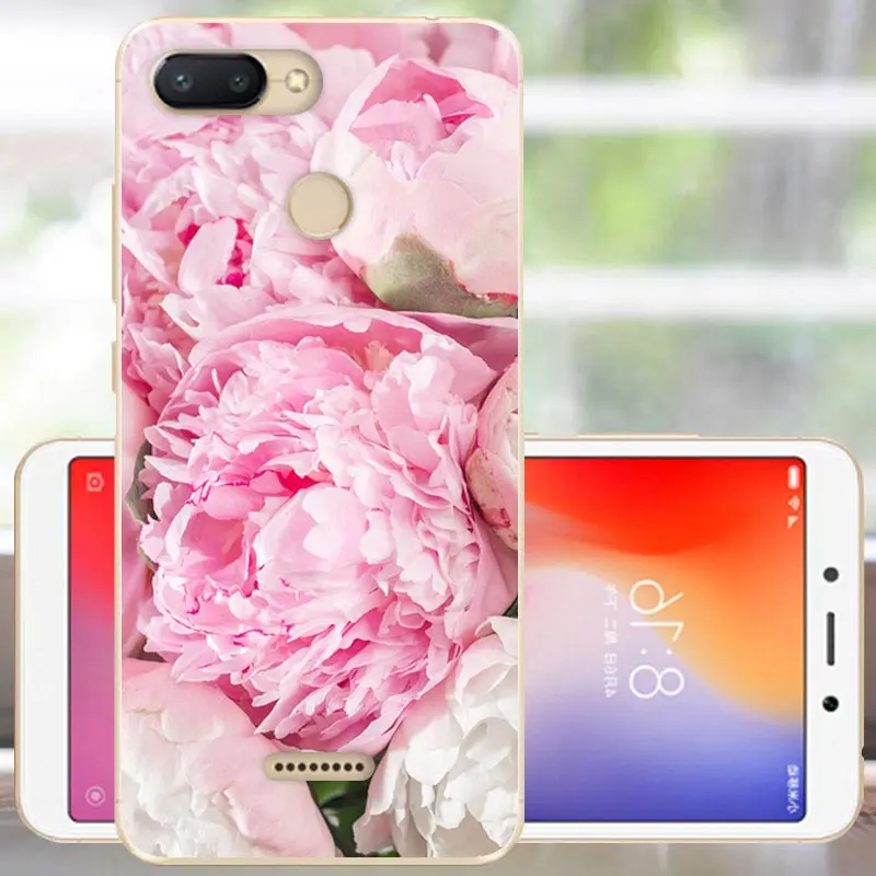 QSM Протектор Xiaomi Redmi 6 Чехол Мягкий силиконовый Redmi 6 бампер Модный чехол Xiomi Redmi 6 Чехол для телефона 5,45 с отверстием для пальца - Цвет: QSM