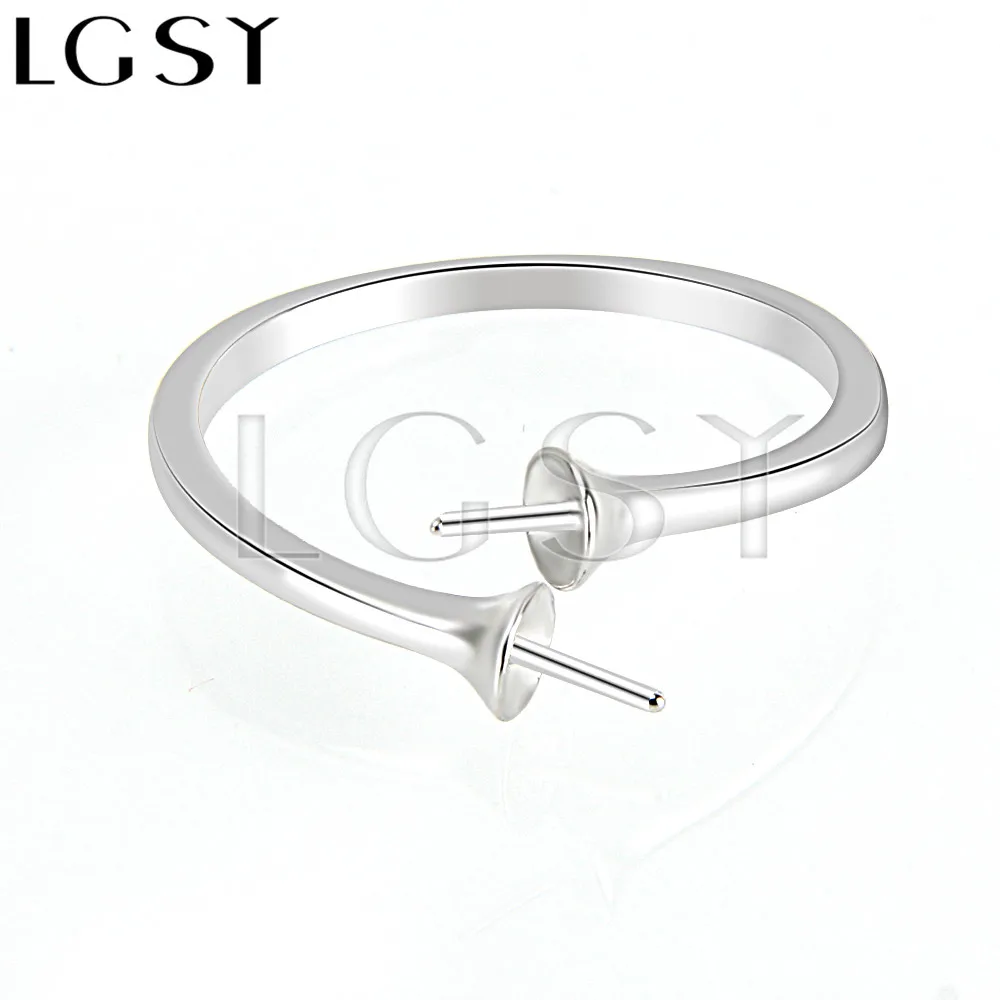 Lgsy модный стиль регулируемый 925 серебро простое кольцо аксессуары с бар для stick
