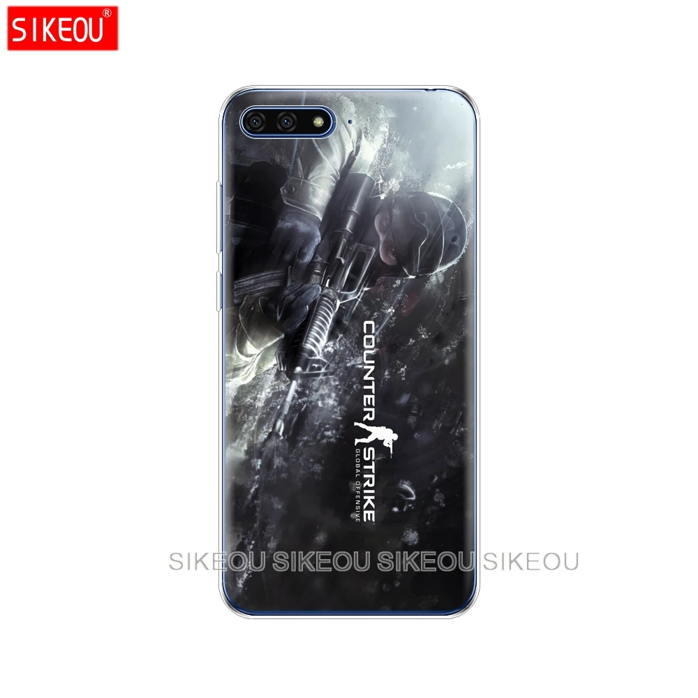 Силиконовый чехол для телефона huawei Honor 7A PRO 7C Y5 Y6 Y7 Y9 Prime Counter Strike cs go - Цвет: 32695