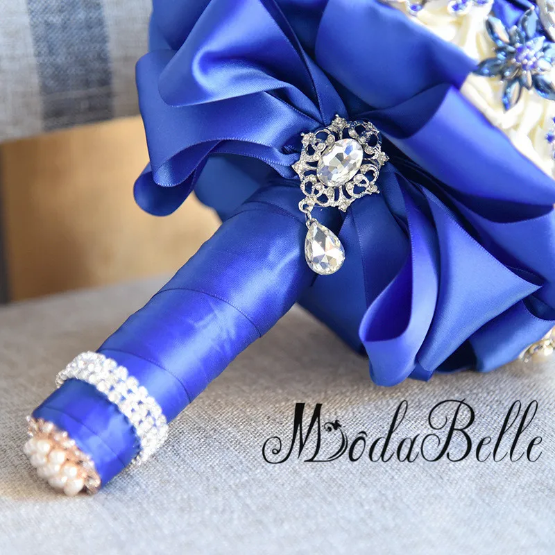 Modabelle элегантный индивидуальный шикарный жемчужный Королевский Синий Кристалл