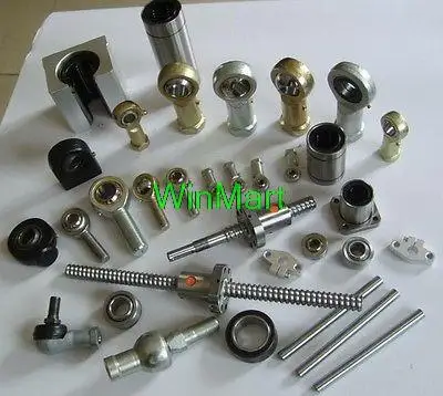 (2) Круглый Фланцевый Тип 6*12*19 мм LMF 6UU CNC линейный движущийся шарикоподшипник|bearing