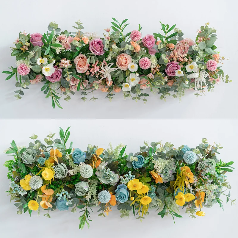 Имитация растений искусственные цветы ряды цветов стены для свадьбы планета