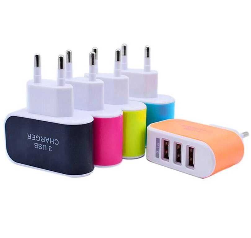 15,5 W 3 портов AC USB Зарядное устройство для S6 розетки ЕС 5В 3.1A стены дома для путешествий, походная телефон Зарядное устройство для iPad/iPhone/huawei/samsung s30