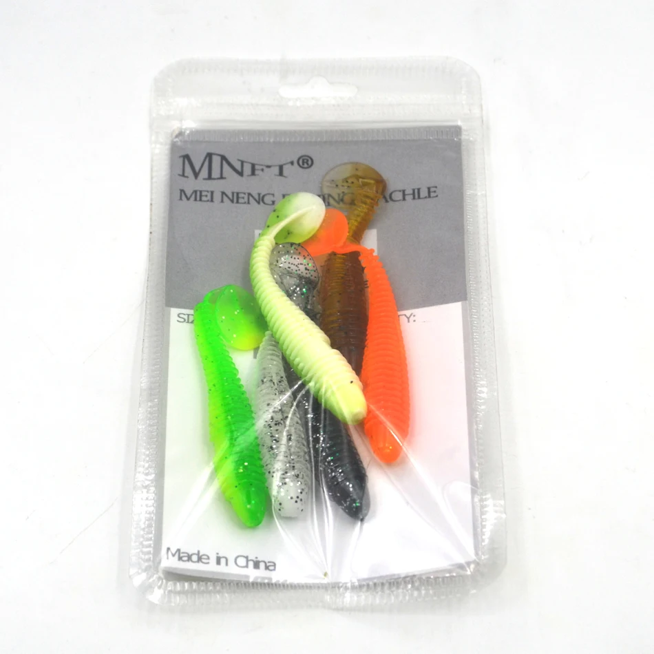 MNFT 30 шт. рыболовная приманка мягкие приманки для окуня t-tail Swimbait снасти ловли