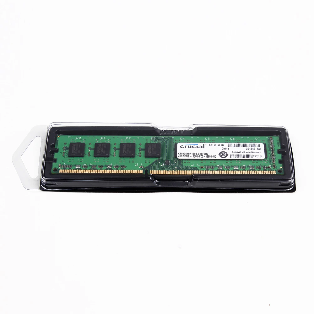 Crucial DDR3, 4 , DDR3 1600 , 2x4  (8 ), 240- DIMM,