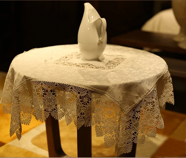 Кружевная скатерть из полиэстера 85 х85 см | Дом и сад