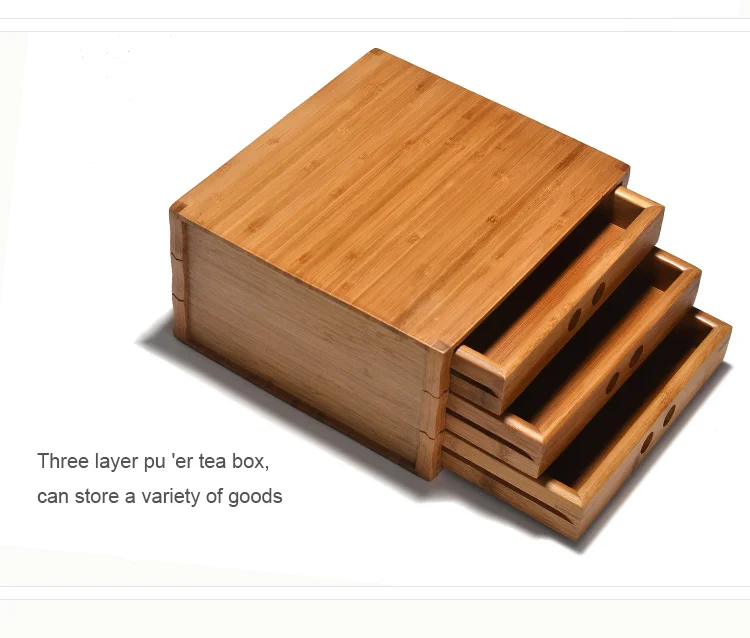 PINNY Bamboo pu er чайные банки для чая ящик дизайн чайная коробка аксессуары для чайной церемонии Экологичные контейнеры для хранения
