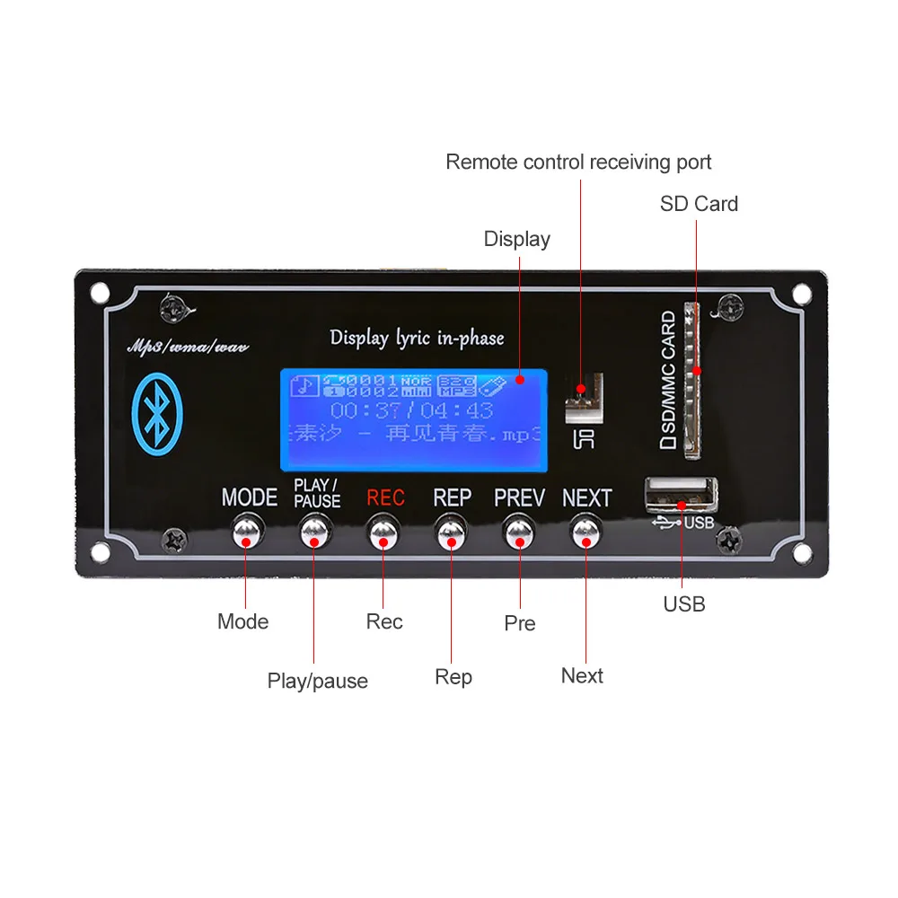 AIYIMA 2 1 Bluetooth декодер доска с 15Wx2 PAM86 аудио усилители 12 в MP3 плеер без потерь