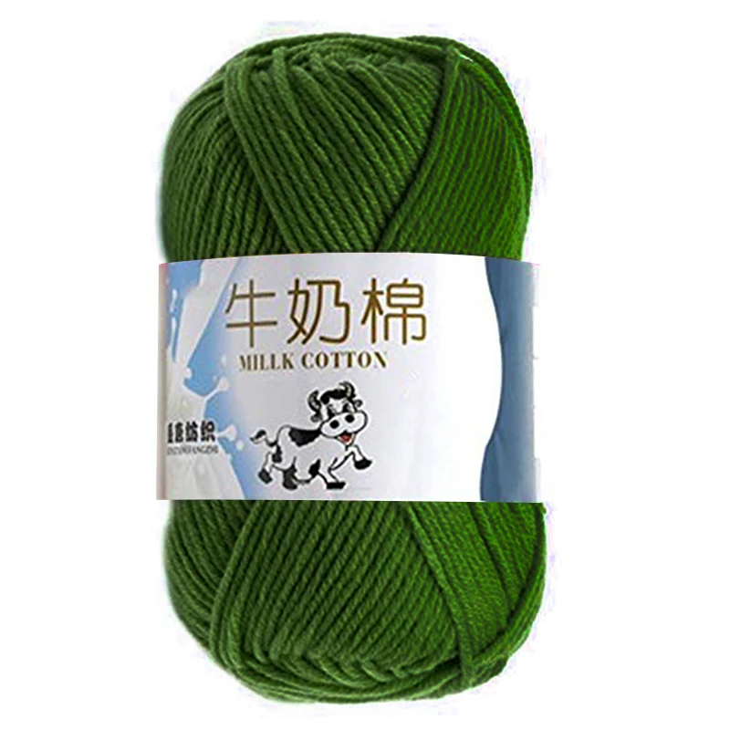 Autumn green 50 г/шар, высокое качество, шерстяная пряжа, разноцветная хлопковая пряжа, вязание крючком, мягкое волокно, для свитера, шарф, носки, одежда для малышей, вязаные принадлежности - Цвет: Autumn green