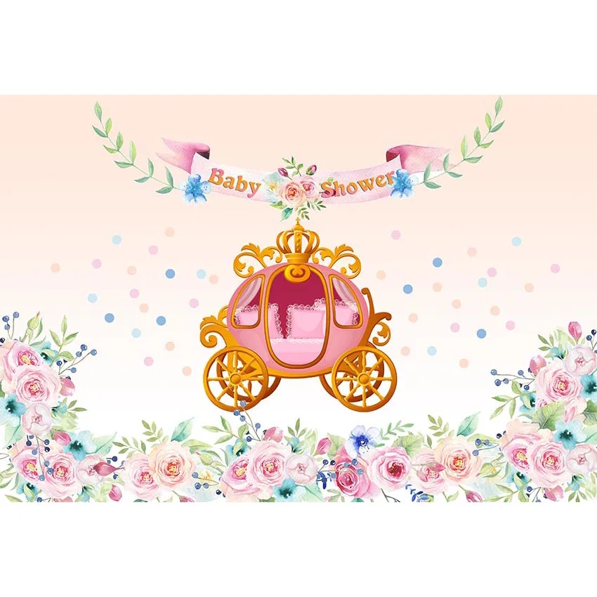 

Custom Vinyl Photography Backdrops Baby Shower Photo Backgrounds Flowers Spring Photographic Background For Photo Studio