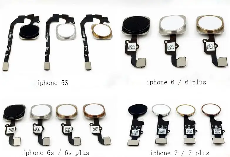 Для iphone 6s Кнопка основного меню с гибким кабелем для 5s 6 6plus plus 7/7 полная сборка