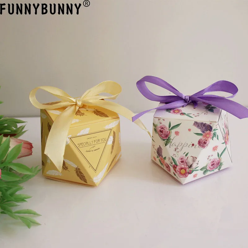 FUNNYBUNNY коробки для свадебной вечеринки Фламинго многомерные конфеты подарочные