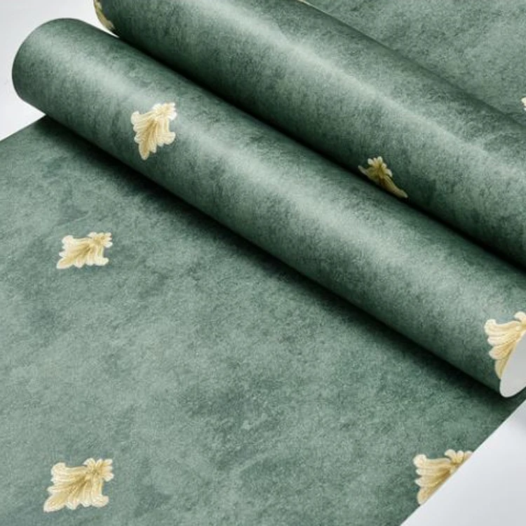 Круглая сетка тонкие нетканые обои в стиле ретро европейские цветы спальня