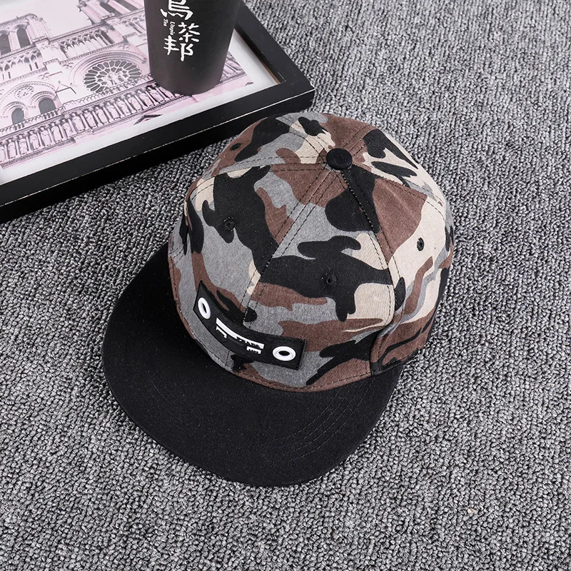Snapback Кепка, Высококачественная брендовая бейсболка с вышивкой, плоская крыла, хип-хоп Молодежная Кепка и шляпа для мужчин и женщин - Цвет: Khaki camouflage