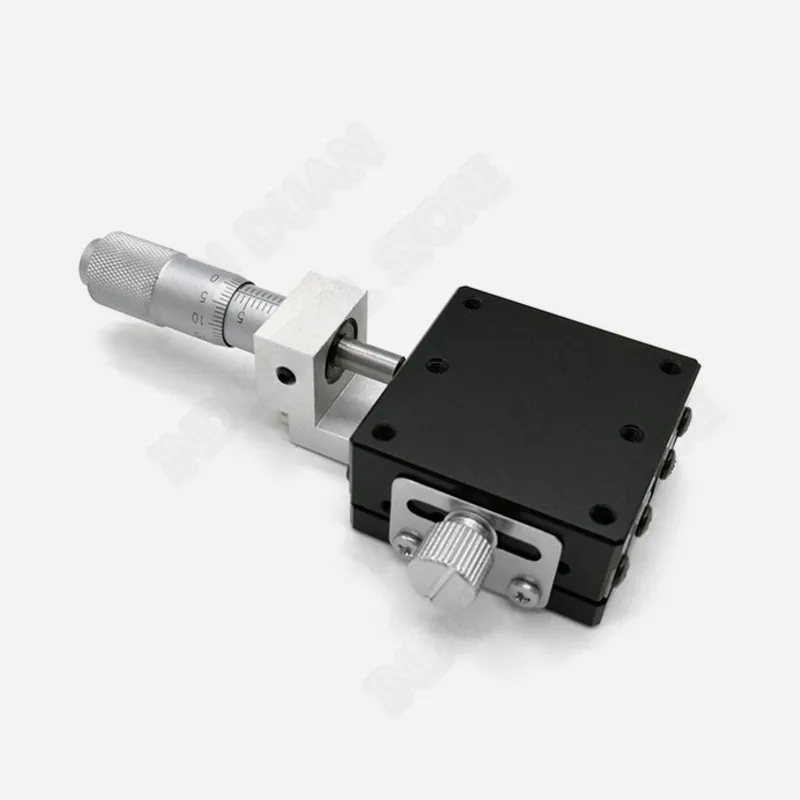 

X Axis 40*40mm Manual Micrometer Displacement Trimming Platform Linear Stage Sliding Table Mini High Precision Mini LGX40-C