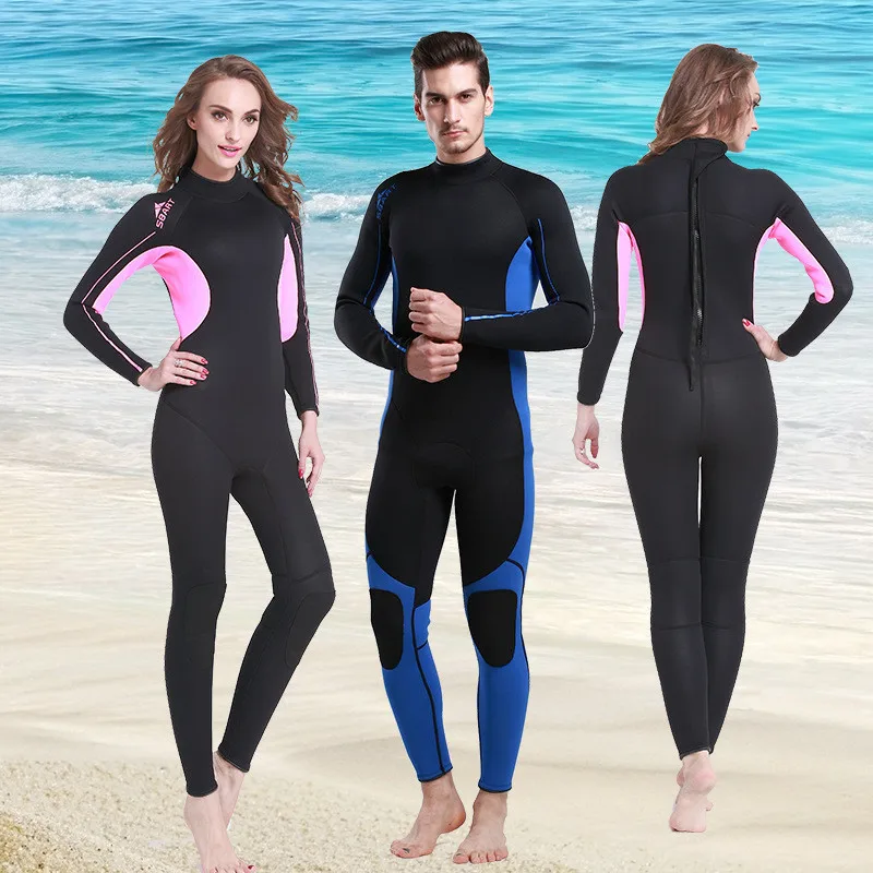 3MM Neoprene Wetsuit Men Women 2017 Winter Warm Swimwear Rash Guard Swimsuit One Piece Wet Suit Man Woman Surfing Diving Suits