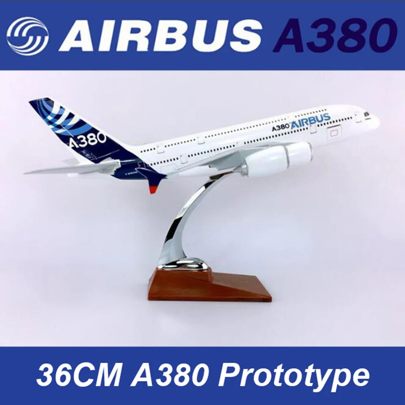 Роскошная модель самолета 35 см игрушка авиакомпании Ирландия аэробук A380 из литая