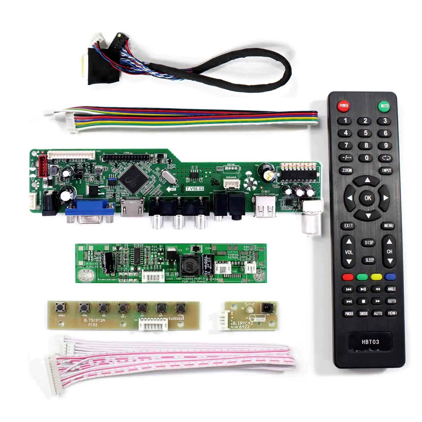 T.V56.03 LTN097XL01 B01 LP097X02 SLQE SLA5 HD MI VGA AV USB RF ЖК дисплей плата контроллера 1024x768