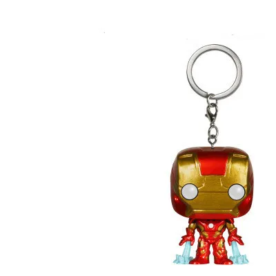 4 Новинка, карманный игрушечный ключ, цепочка Marvel, Железный человек, Человек-паук, ручная сумка американского фасона, Детская Коллекционная подвеска, есть коробка, модный подарок - Цвет: 4