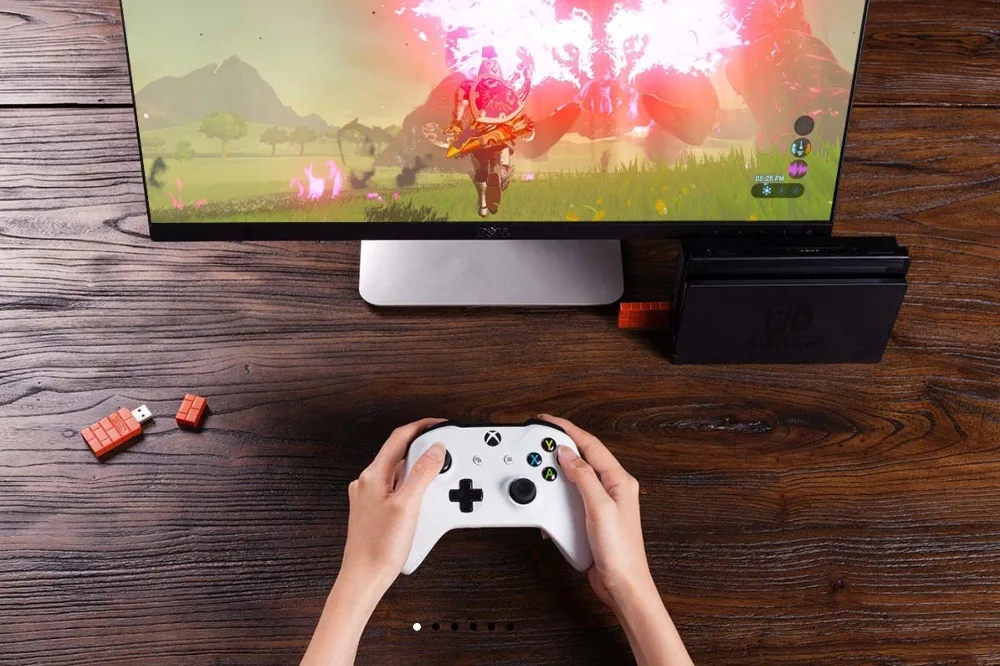Беспроводной bluetooth адаптер 8 битдо USB для ПК Mac Raspberry Pi Nintendo Switch поддержка PS4 PS5 Xbox One