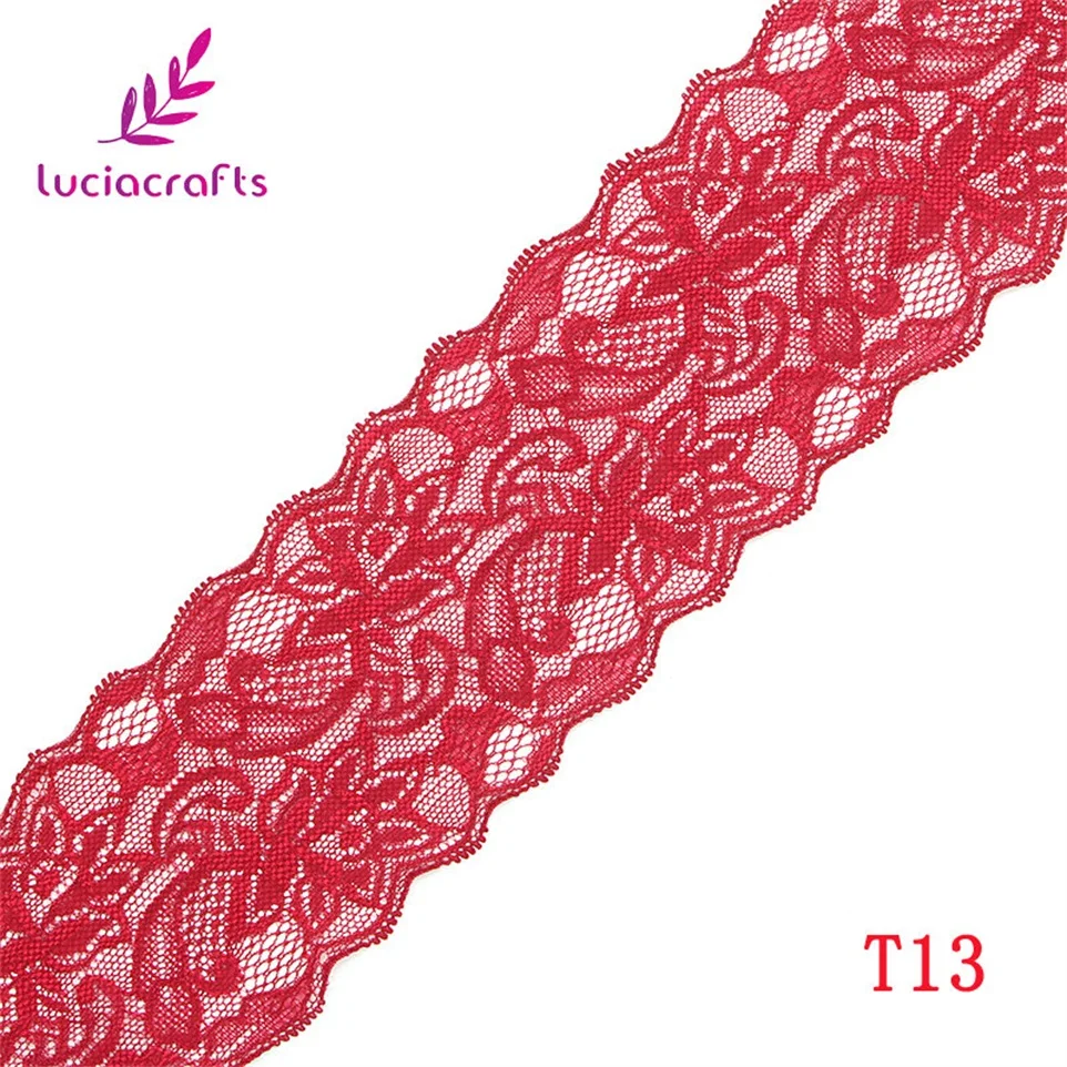Lucia crafts 2y/5y 8 см Цветочная вышивка кружевная отделка тканевые ленты DIY Одежда Нижнее белье аксессуары R0201