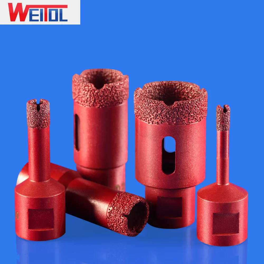 WeiTol 1 шт. алмазные Вакуумные Паяные буровые коронки M14 соединительные сверла кольцевая пила Алмазная Наждачная Дрель Инструменты для мрамора